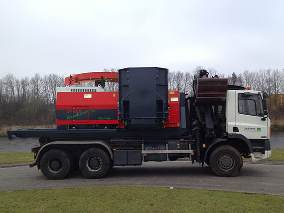 Hakselaar voor hout 952MEGA Truck zijaanzicht van Ufkes Greentec